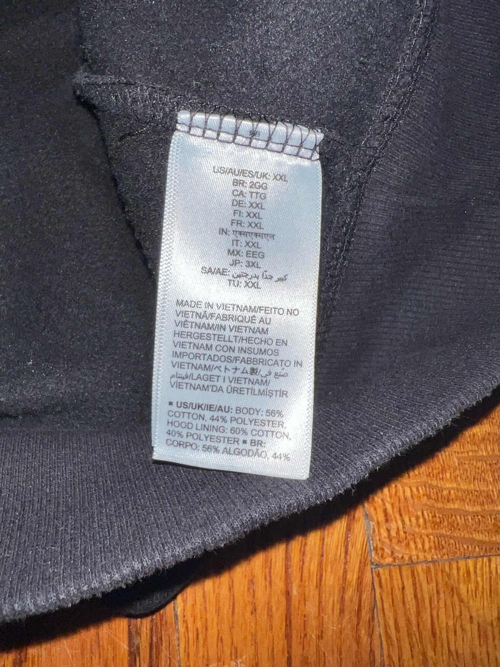 Amazon Essentials Black Full-Zip Hoodie with Hood - Picture 4 of 4